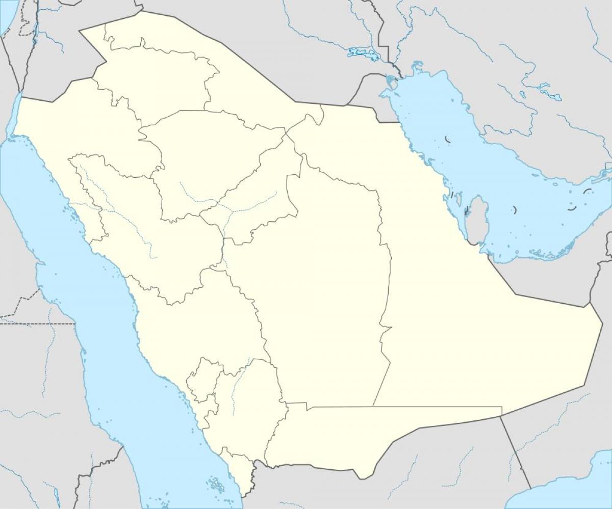 Mapa de l'Aràbia Saudita, el