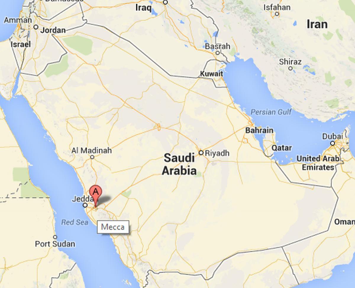 Mapa de makkah Aràbia Saudita