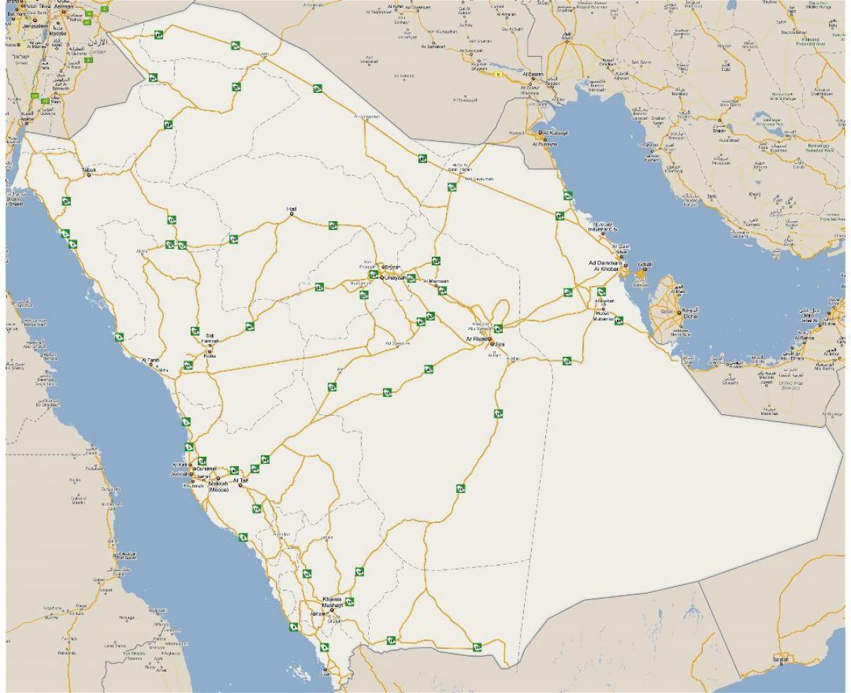 Mapa detallat Aràbia Saudita