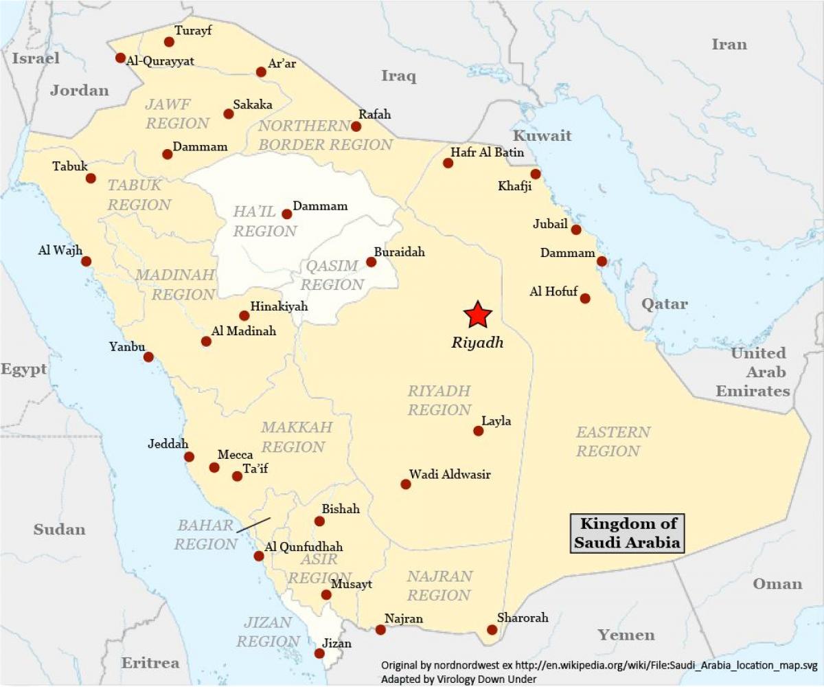 Mapa de najran Aràbia Saudita
