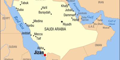 Jizan KSA mapa