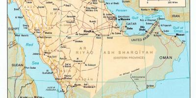 Aràbia Saudita mapa hd