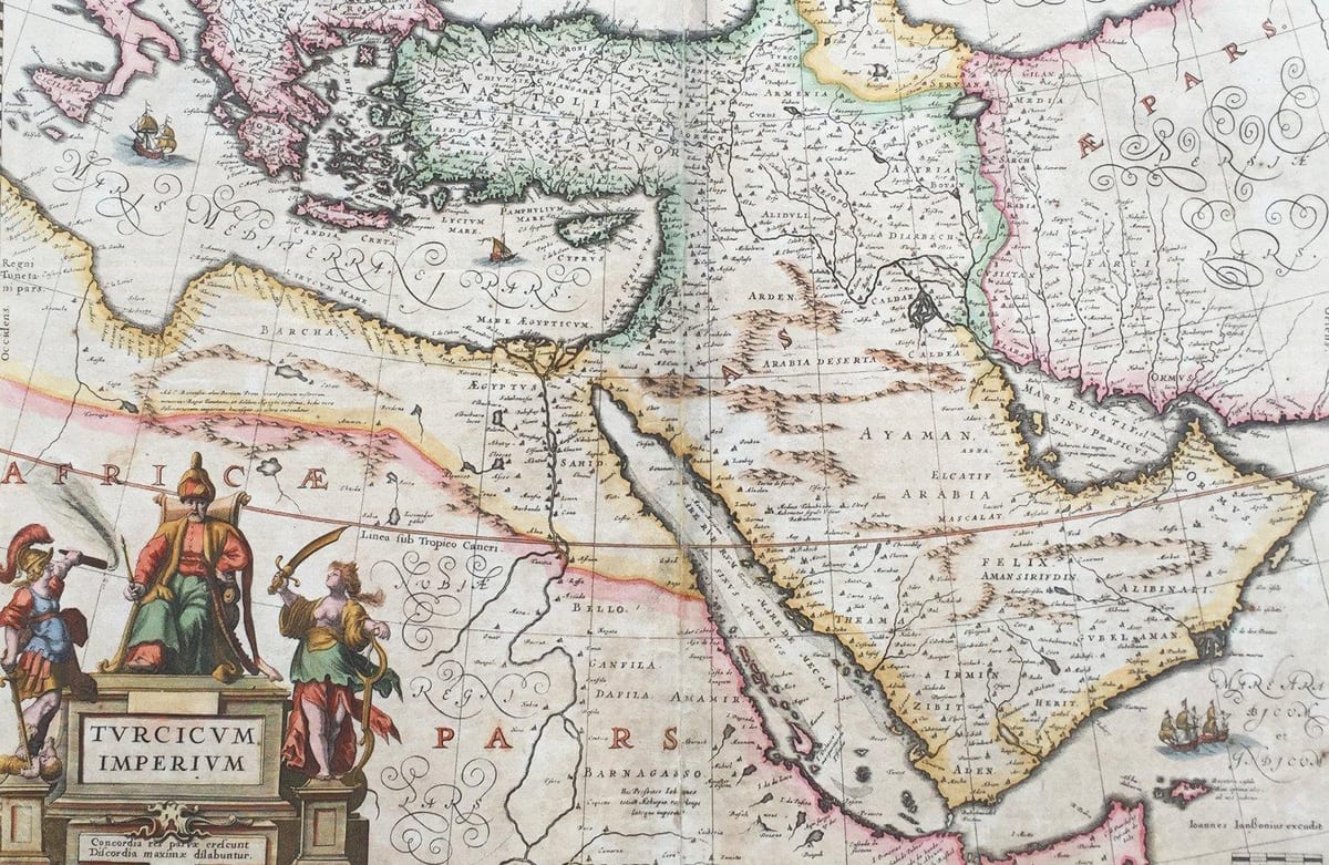 mapa antic de l'Aràbia Saudita
