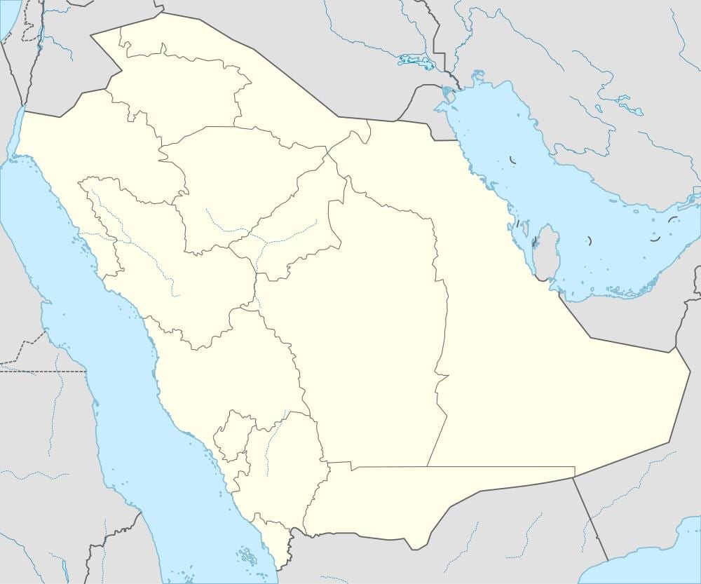 Mapa de l'Aràbia Saudita, el