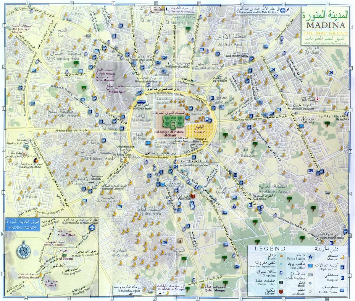 mapa de madina munawara Aràbia Saudita