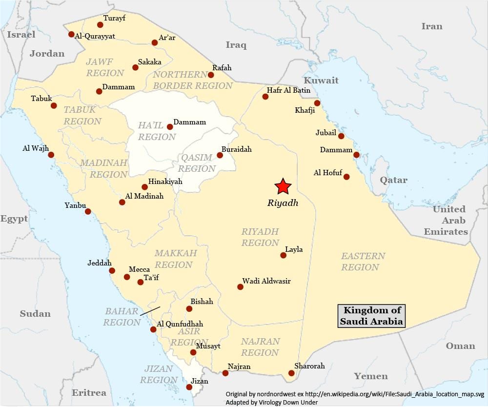 Mapa de najran Aràbia Saudita
