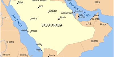 Al jouf mapa a l'Aràbia Saudita