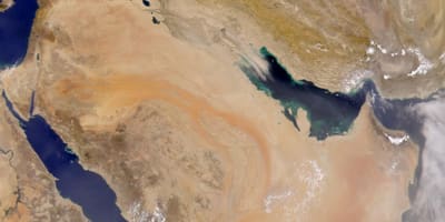 Mapa de l'Aràbia Saudita per satèl·lit