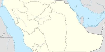 Mapa de l'Aràbia Saudita, el