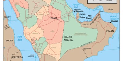 Mostra el mapa de l'Aràbia Saudita