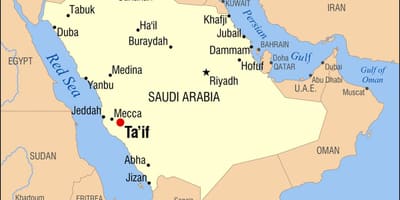 Aràbia Saudita ciutat taif mapa