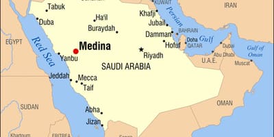 Mapa de la medina, Aràbia Saudita