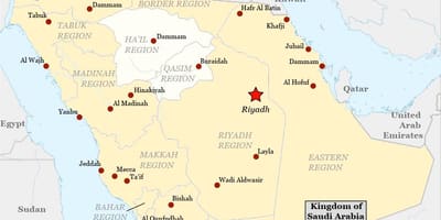 Mapa de najran Aràbia Saudita