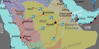 Mapa de turaif Aràbia Saudita
