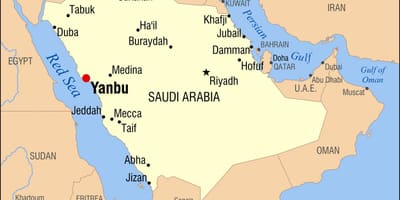 Yanbu KSA mapa